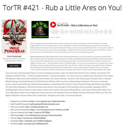 TorTR #421 - Rub a Little Ares on You!